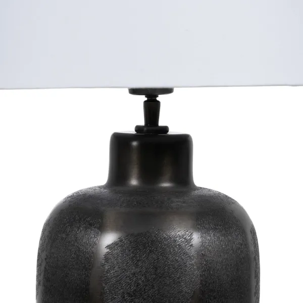 Stalinė lempa Balta Juoda 220 V 40,75 x 40,75 x 68 cm