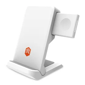 STM ChargeTree Go 3-in-1 Charging Station for Phone, AirPods, Apple Watch - White