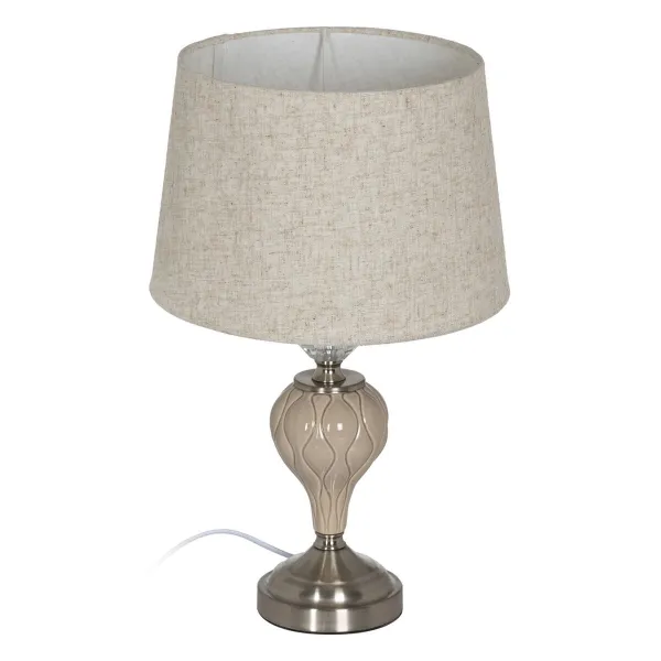 Stalinė lempa Rusvai gelsva Sidabras Metalinis Stiklas 10 W 220 V 30 x 30 x 48 cm