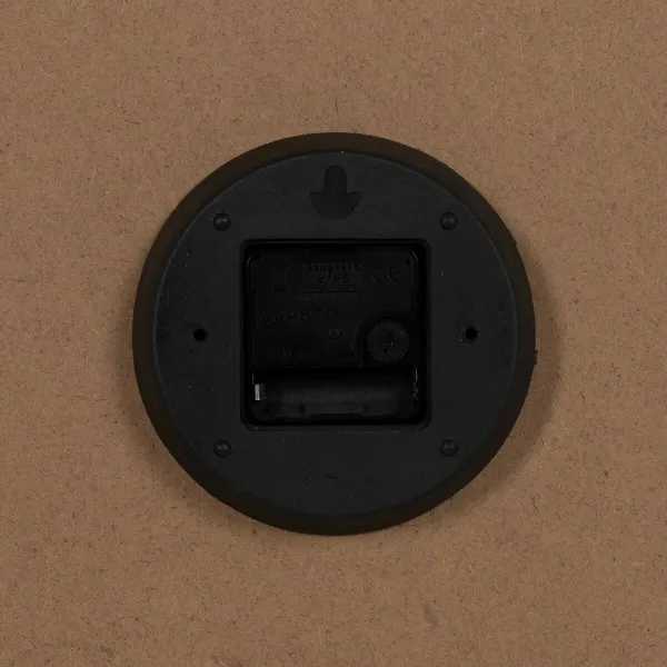 Настенное часы Белый Натуральный Деревянный Стеклянный 60 x 60 x 6,5 cm
