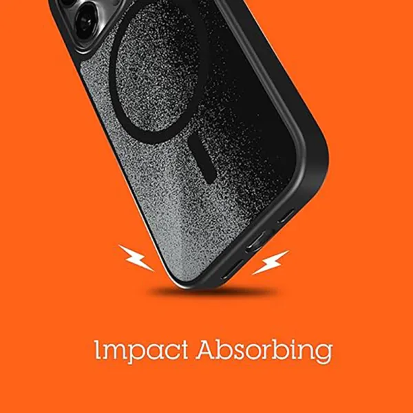 STM Relax Sand MagSafe - Case for iPhone 15 (Black / Grey)