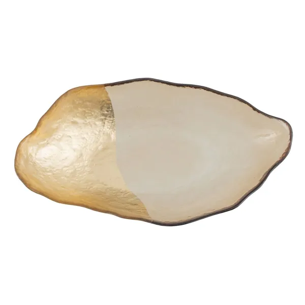 Puošmena Auksinis stiklas 34 x 19 cm 34 x 19 x 5 cm