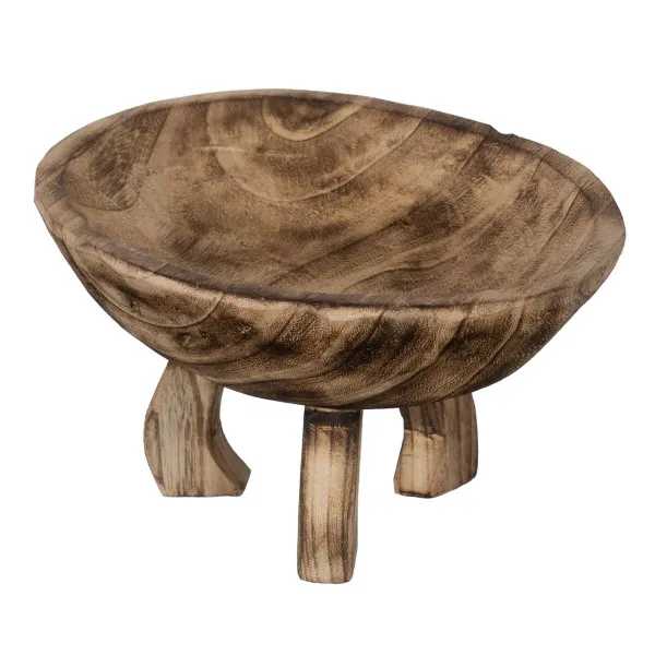 Centerpiece Beige Wood 30 x 30 x 18 cm