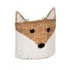 Kori Kettu Valkoinen Musta Beige Luonnonkuitu 30 x 11 x 33 cm