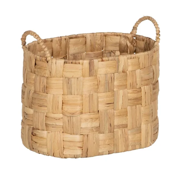 Set of Baskets Beige Natural Fibre 45 x 35 x 41 cm (3 Units)