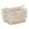 Krepšių rinkinys Balta Virvė 45 x 35 x 36 cm (3 Dalys)