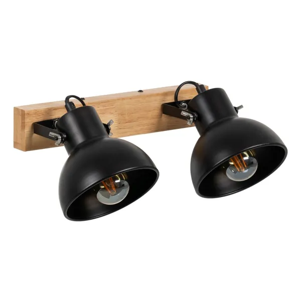 Sienas gaisma Melns Bēšs Koks Dzelzs A 220-240 V 36 x 21 x 17 cm
