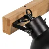 Sienas gaisma Melns Bēšs Koks Dzelzs A 220-240 V 36 x 21 x 17 cm