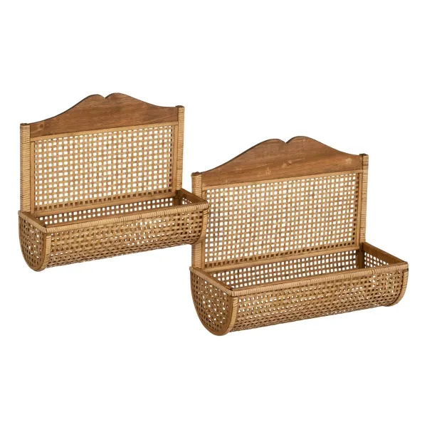 Wall mounted coat hanger Bambu 50,5 x 20 x 42,5 cm (2 osaa)
