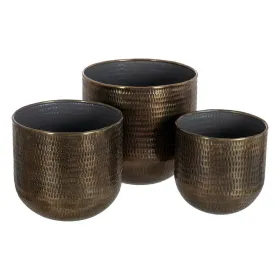 Sodinamųjų komplektas Bronzinis Auksinis Aliuminis 37,5 x 37,5 x 35 cm (3 vnt.)