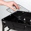 Портативный барбекю Aktive Прямоугольный Чёрный Сталь 40 x 20 x 28 cm