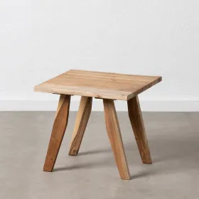 Small Side Table Natural Iron Acacia 50 x 50 x 46 cm