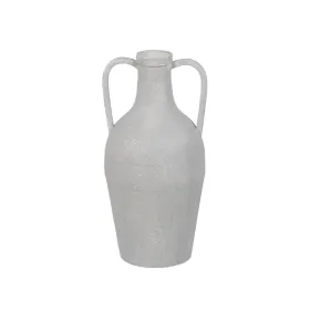 Vase White Iron 18,5 x 18,5 x 38,5 cm