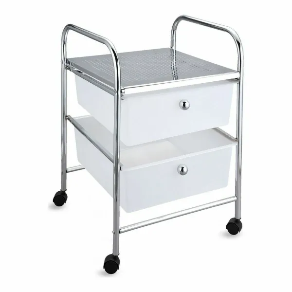 Lipasto Confortime Metalli Renkailla Muovinen 33 x 32,5 x 45,5 cm (2 osaa)