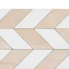 Set of decorative boxes White Natural Paolownia wood 44 x 31 x 18 cm (3 Pieces)