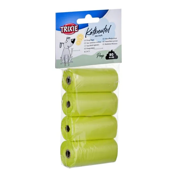 Atkritumu maiss Trixie 80 gb. Dzeltens Plastmasa (4 Daudzums) (4 gb.)