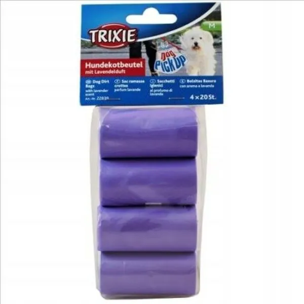 Atliekų maišas Trixie 22839 Purpurinė Purpurinis Plastmasinis (80 Dalys)