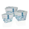 Basket set Versa Aqua 14 x 14 x 14 cm