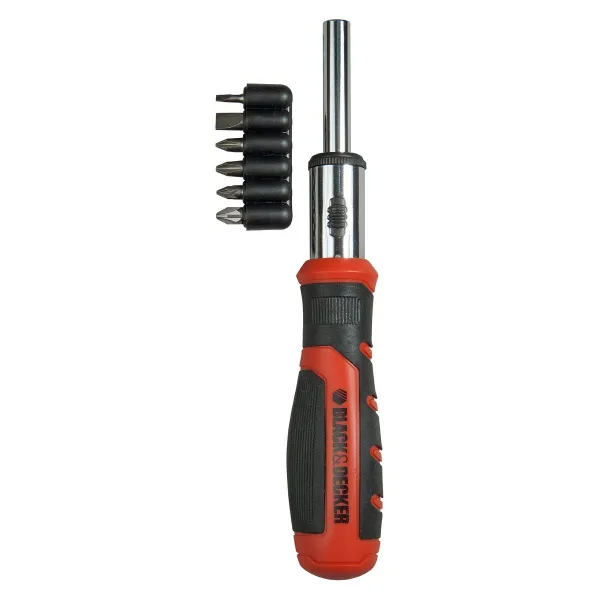Bit set with screwdriver Black & Decker BDHT0-62129 6 Daudzums