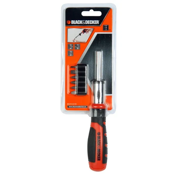 Bit set with screwdriver Black & Decker BDHT0-62129 6 Daudzums