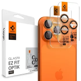 Spigen Optik Pro GLAS.TR EZ Fit Camera Protector 2-Pack - Glass Lens Protector for iPhone 16 Pro / 16 Pro Max / 17 Pro / 17 Pro 