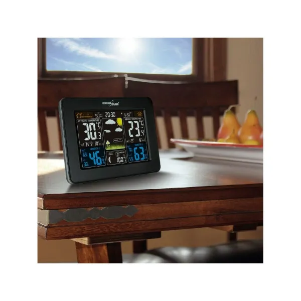 Multifunkcionāla Meteoroloģiskā Stacija Greenblue GB523 Melns