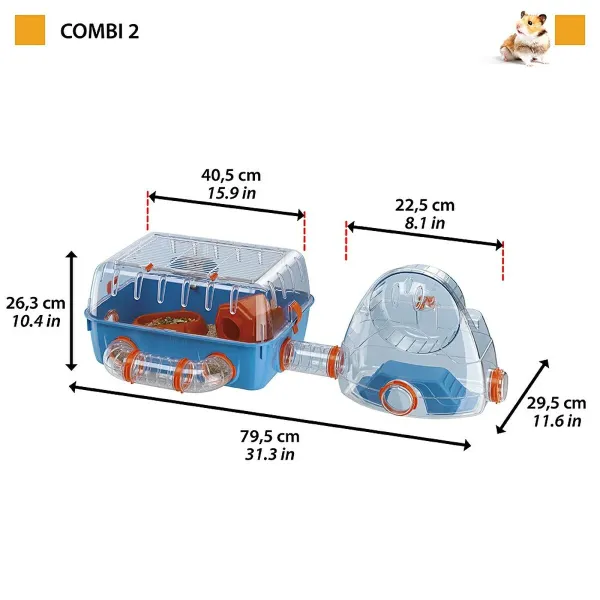 Narvas Ferplast Combi 2 Plastmasinis 79,5 x 29,5 x 29,5 cm