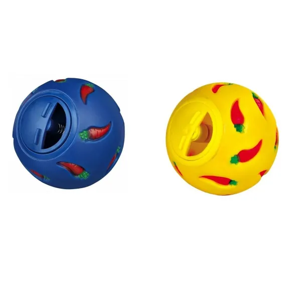 Чаша Trixie 6275 Trusis Snacks Ø 7 cm Dzeltens Zils Daudzkrāsains Plastmasa (1 Daudzums)