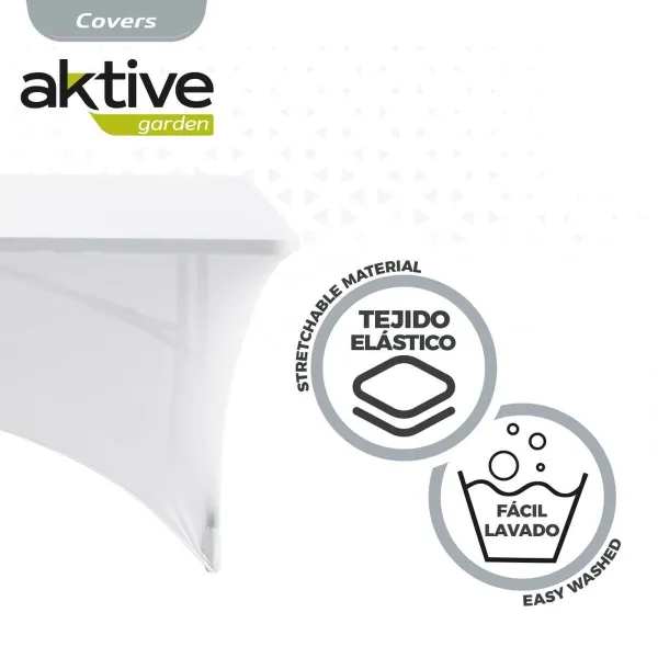 Защитный чехол Aktive Белый 122 x 76 x 61 cm Стол Аксессуары транспортные средства шоссе (6 штук)