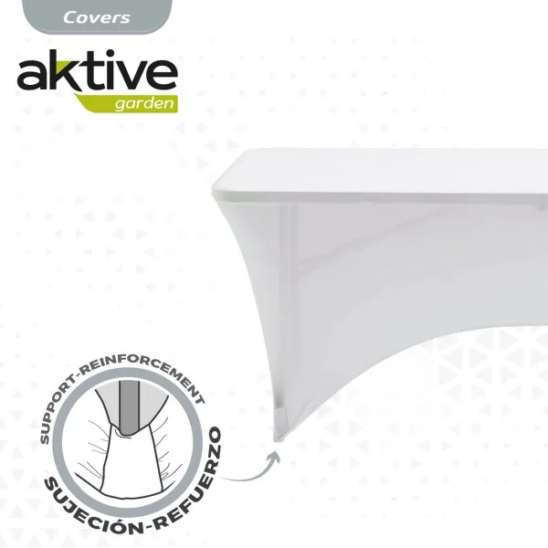 Suojakotelo Aktive Valkoinen 183 x 76 x 76 cm Pöytä Lisätarvikkeet Ajoneuvoja Tie (6 osaa)