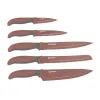 Alpina - Stainless steel knife set (Burgundy)