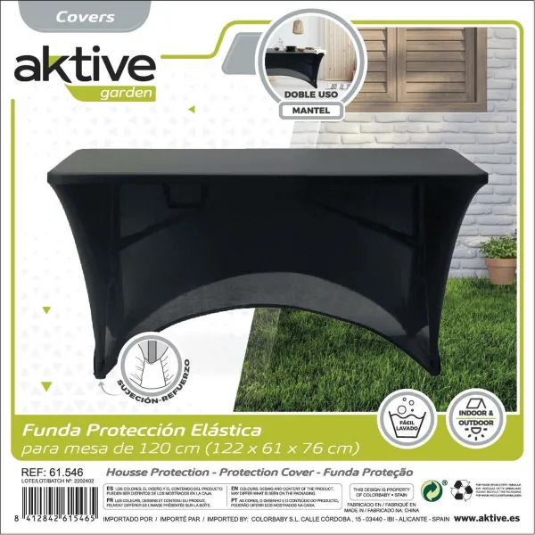 Protective Case Aktive Black 122 x 76 x 61 cm Table Accessories Cars Road (6 Units)