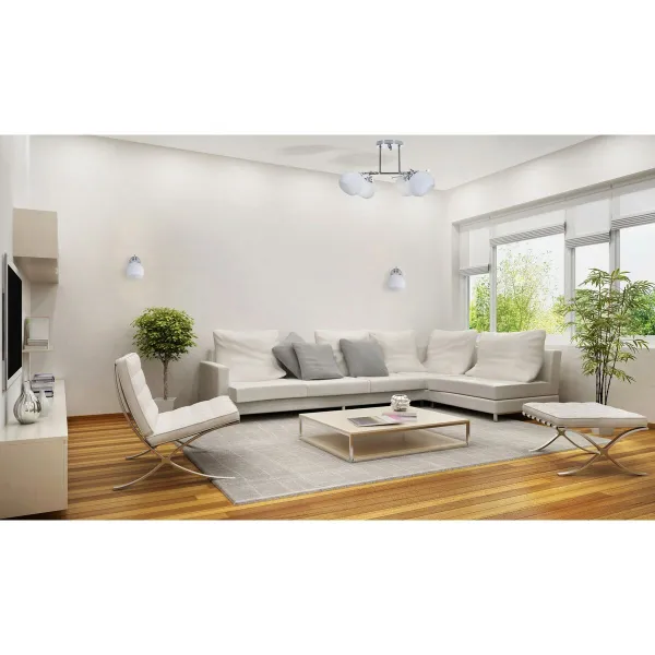 Kattolamppu Activejet AJE-IRMA 5P Valkoinen Musta Hopeinen Metalli 40 W 50,9 x 28 x 46 cm