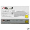 Kabės Rexel 1000 Dalys 26/6 (20 vnt.)