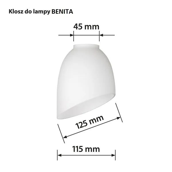 Lampunvarjostin Activejet Nikita Valkoinen Lasi 26 x 12 x 12,5 cm
