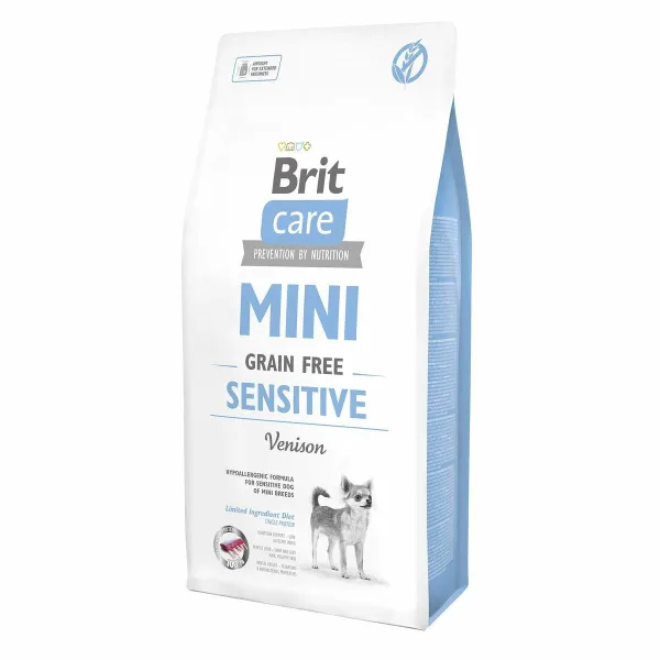Lopbarība Brit Care Mini Sensitive Venison Pieaugušais Teļa gaļa Mežacūka 7 kg