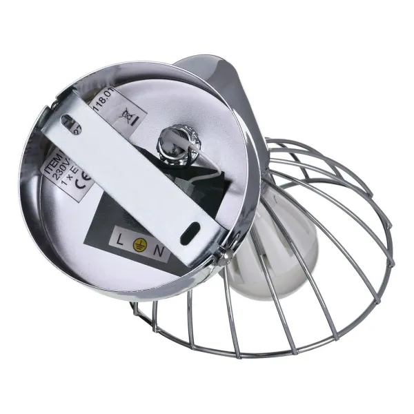 Sieninis apšvietimas Activejet AJE-GIZEL 1P Sidabras Metalinis 40 W 230 V