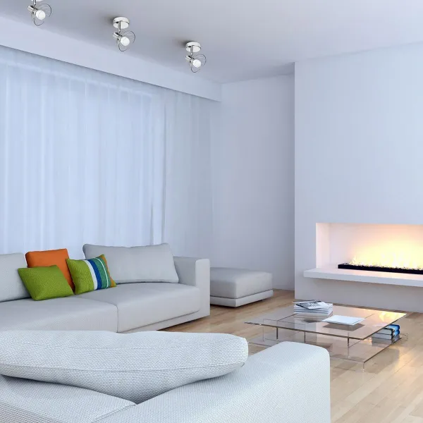 Sieninis apšvietimas Activejet AJE-GIZEL 1P Sidabras Metalinis 40 W 230 V