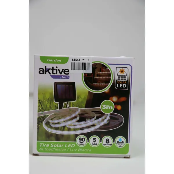 Strip of lights Aktive LED White Garden 3 m (6 Units)