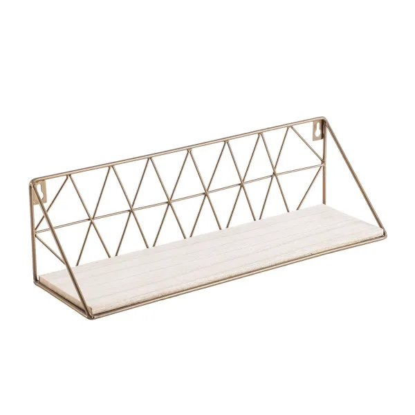 Plaukti Vinthera Moa Tērauds Bronza 40 x 12 x 12 cm (8 gb.)