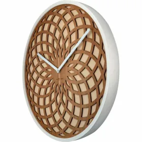 Wall Clock Nextime White Brown 50 cm