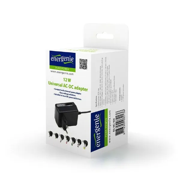 Srovės adapteris Energenie EG-MC-008 1,2 m 12 W 100 - 240 V