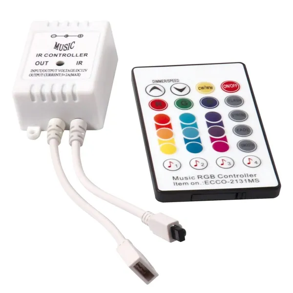 LED-nauhat Activejet AJE-LED MUSIC STRIPE Valkoinen Musta Monivärinen Lämmin valkoinen G 7 W 180 Lm