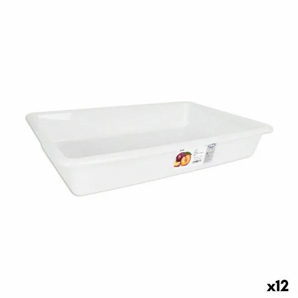 Tvarkyklių padėklų rinkinys Dem Bob Balta 8,6 L 50 x 34 x 8 cm (12 vnt.)