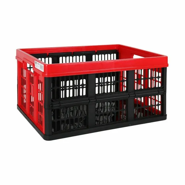 Sulankstoma dėžė su rankenomis Tontarelli Voilà Raudona 45 L 53 x 37 x 27 cm (10 vnt.)