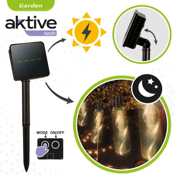 LED žibintų vainikas Aktive LED 180 x 17,5 x 4 cm (6 vnt.)