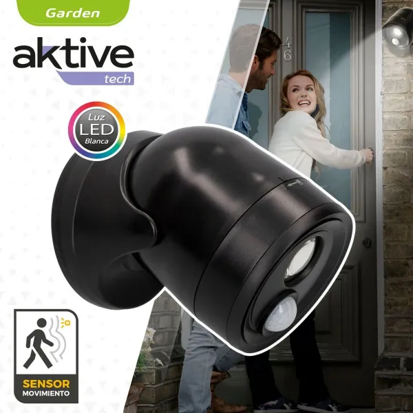 LED lemputė su judesio jutikliu Aktive Plastmasinis 10,5 x 12,5 x 13,5 cm (12 vnt.)