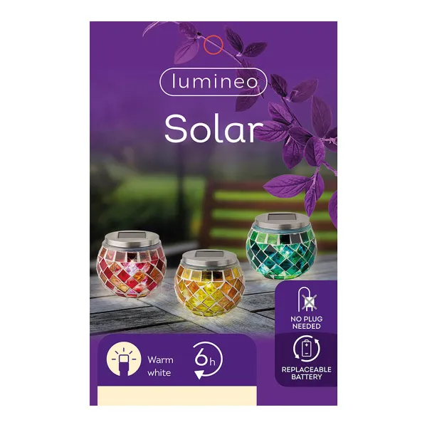 Solārā lampa Lumineo 894596 9 cm Mozaīkas