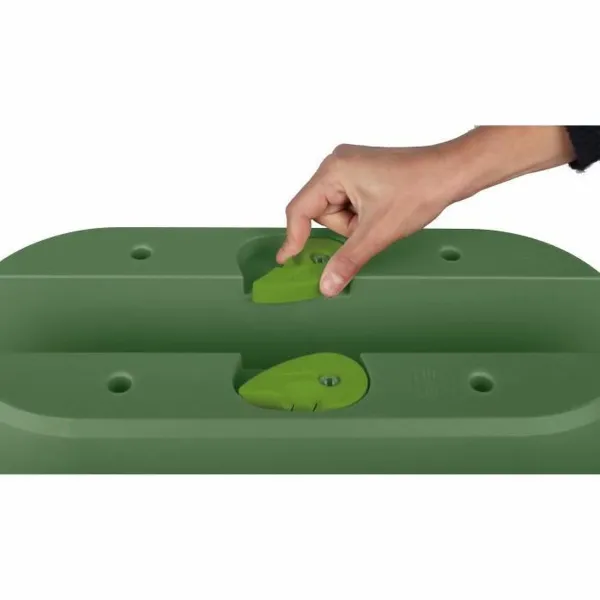 Stiklainis EDA Žalia Plastmasinis Ovalas Šiuolaikiškas