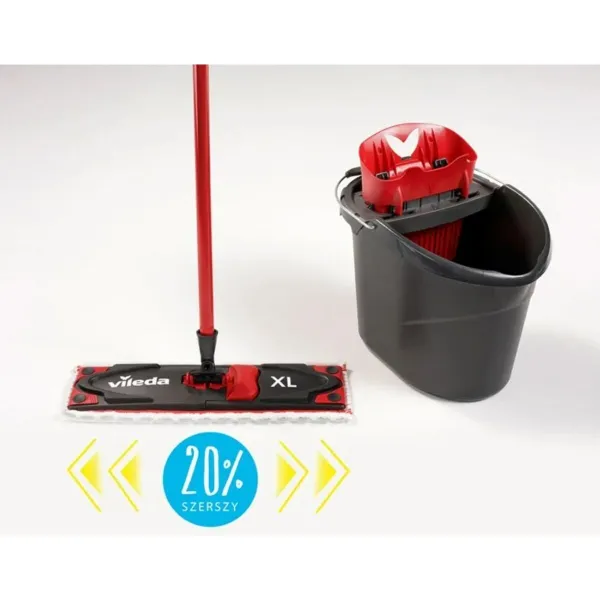 Швабра Vileda Ultramax XL Box Чёрный Красный Микрофибра